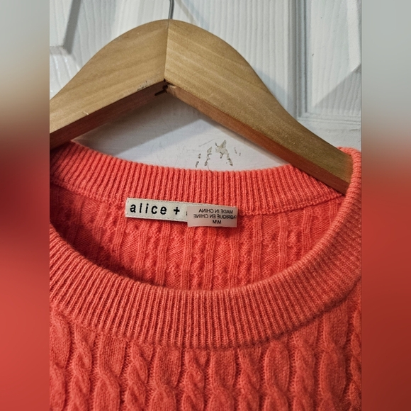 ALICE AND OLIVIACiara Crewneck Cropped Jumper - Picture 3 of 7